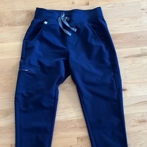 Figs Zamora Jogger Navy Scrub Bottoms